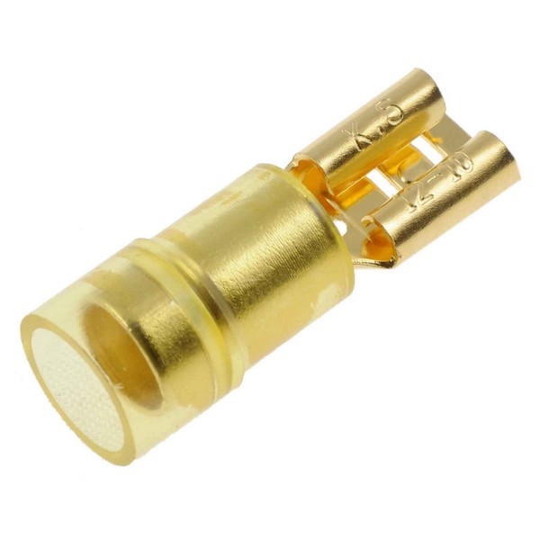 12-10 Gauge Female Insulated Terminal, .250 In., Yellow