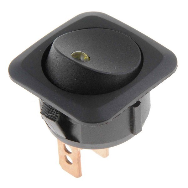 Black Body/Amber LED Glow - Round Style