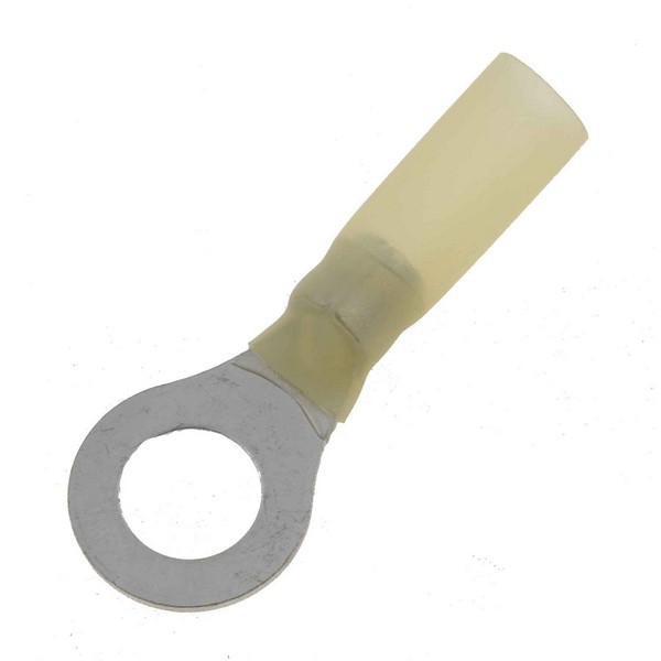 12-10 Gauge Ring Waterproof Terminal, 5-16 In., Yellow