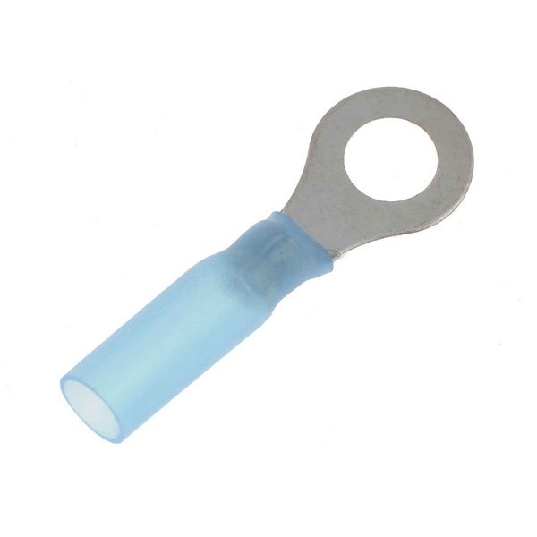 16-14 Gauge Ring Waterproof Terminal, Pack Of 10, Blue