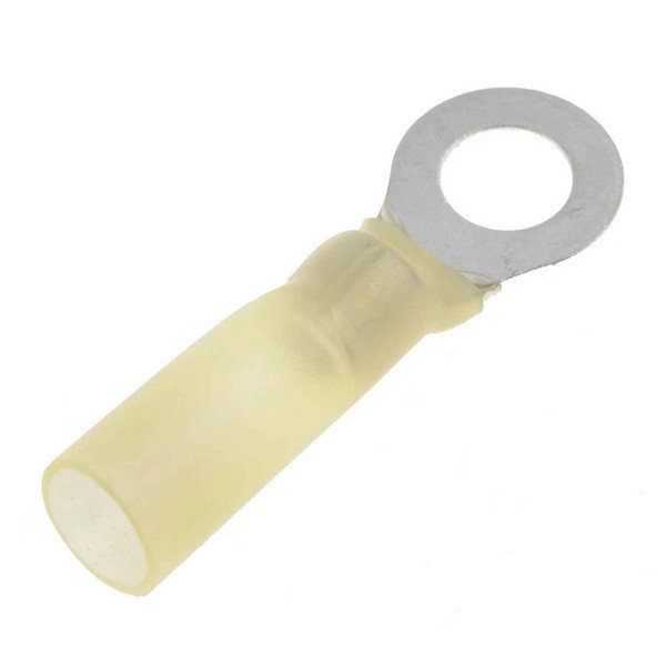 12-10 Gauge Ring Waterproof Terminal, Pack Of 7, Yellow
