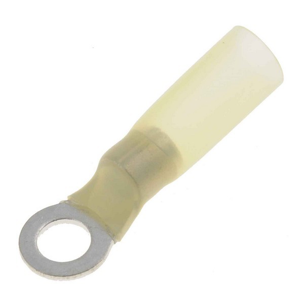 12-10 Gauge Ring Waterproof Terminal, No. 10, Yellow