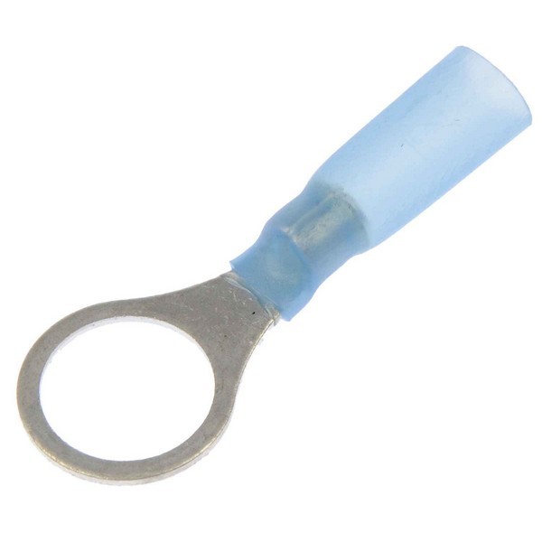 16-14 Gauge Ring Waterproof Terminal, 3/8 In., Blue