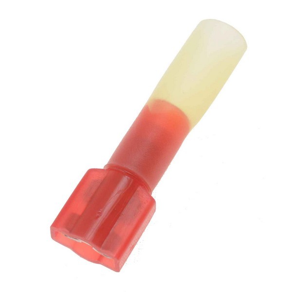 22-16 Gauge Female Insulated Disconnect Terminal, Pack Of 10, Red