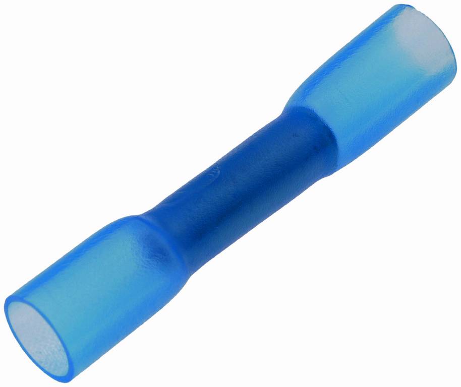 16-14 Gauge Butt Weather Proof Connector, 50 Pack, Blue
