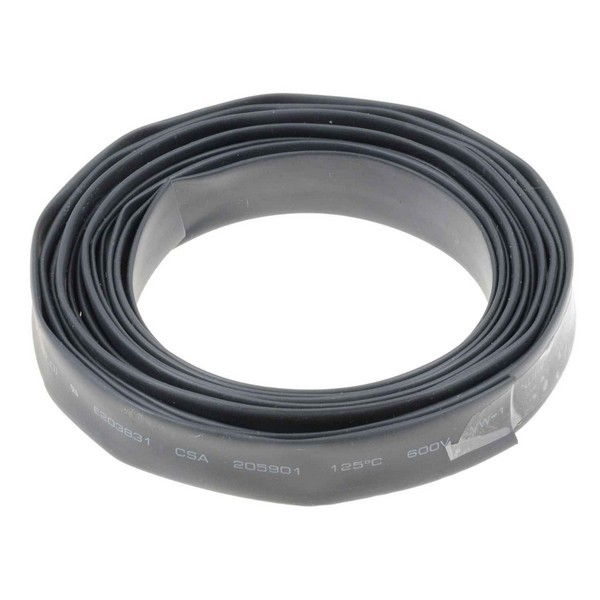 1/4 In. X 8 Ft. Black Heat Shrink Tubing