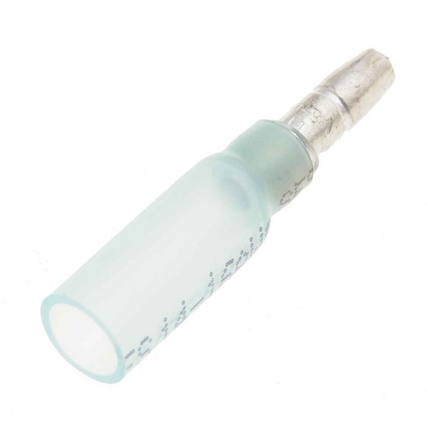 16-14 Gauge Male Bullet Waterproof Terminal, .157 In., 10 Pack, Blue