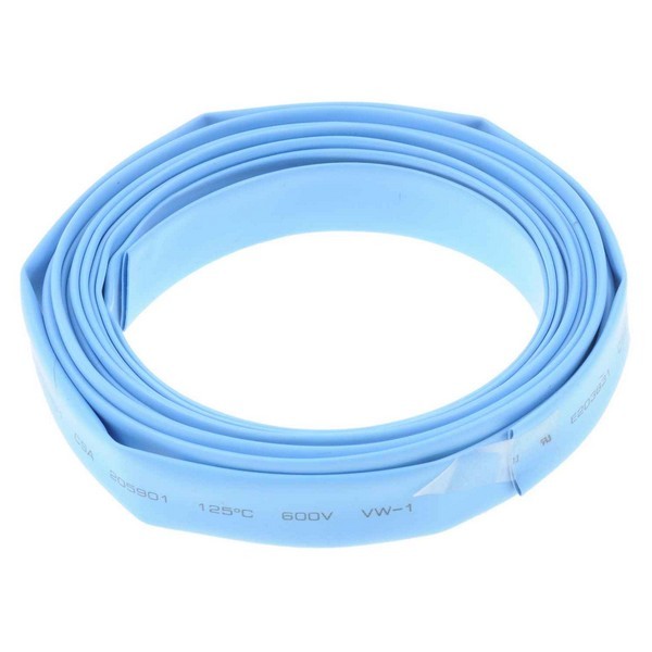 16-14 Gauge 96 In. Blue PVC Heat Shrink Tubing