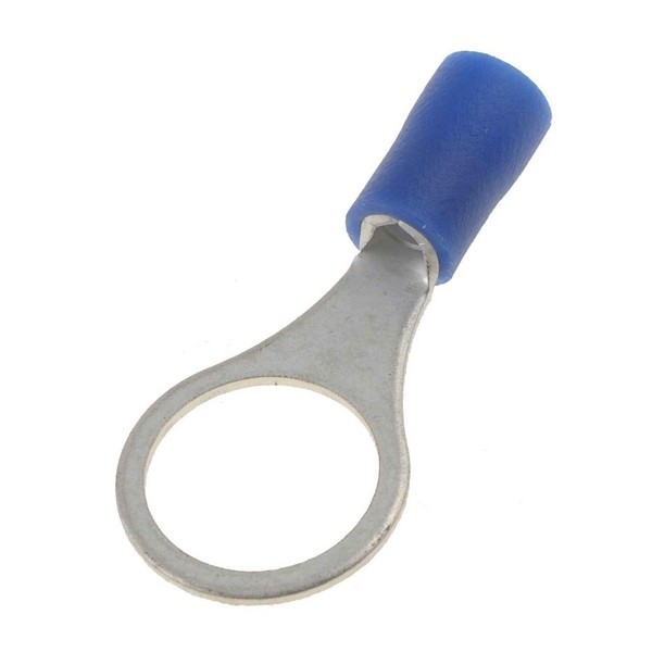 16-14 Gauge Ring Terminal, 3/8 In., Blue