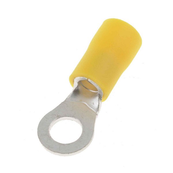12-10 Gauge Ring Terminal, No. 10, Yellow