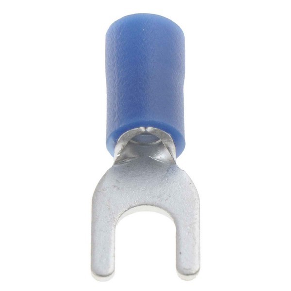 16-14 Gauge Spade Terminal, No. 8, Blue