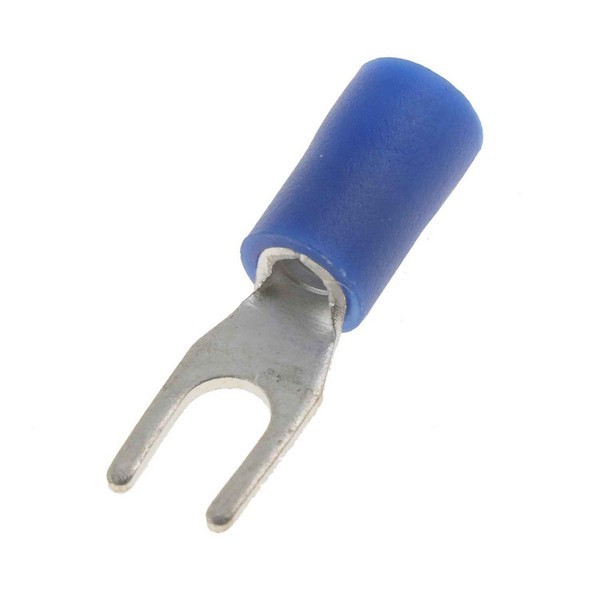 16-14 Gauge Spade Terminal, No. 6, Blue