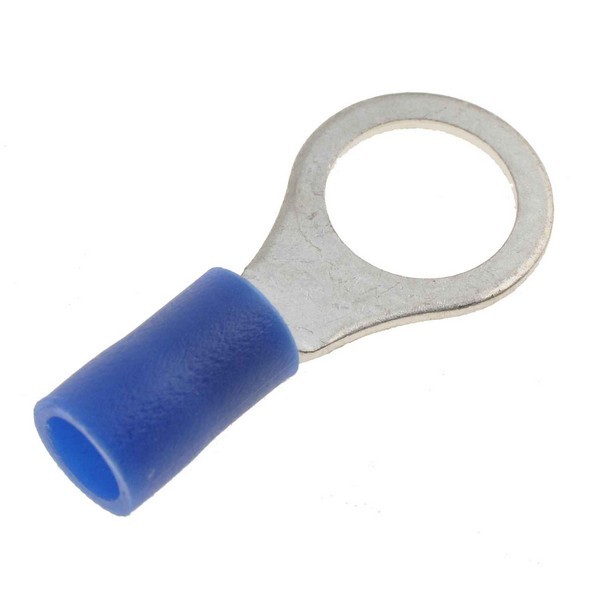 16-14 Gauge Ring Terminal, 5/16 In., Blue