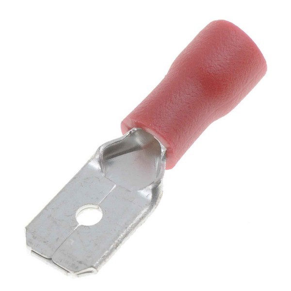 22-18 Gauge Male Disconnect, .250 In., Red