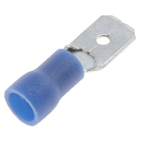 16-14 Gauge Male Quick Disconnect, .250 In., Blue