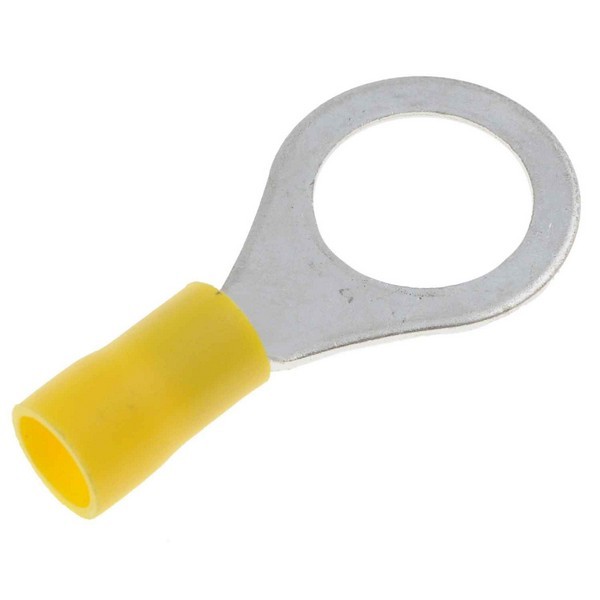 12-10 Gauge Ring Terminal, 1/2 In., Yellow