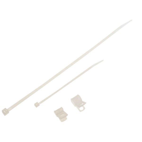 4 And 8 Inch Clear Wire Tie and Nylon Clamp