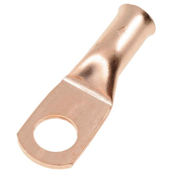 4 Gauge 3/8 In. Copper Ring Lug