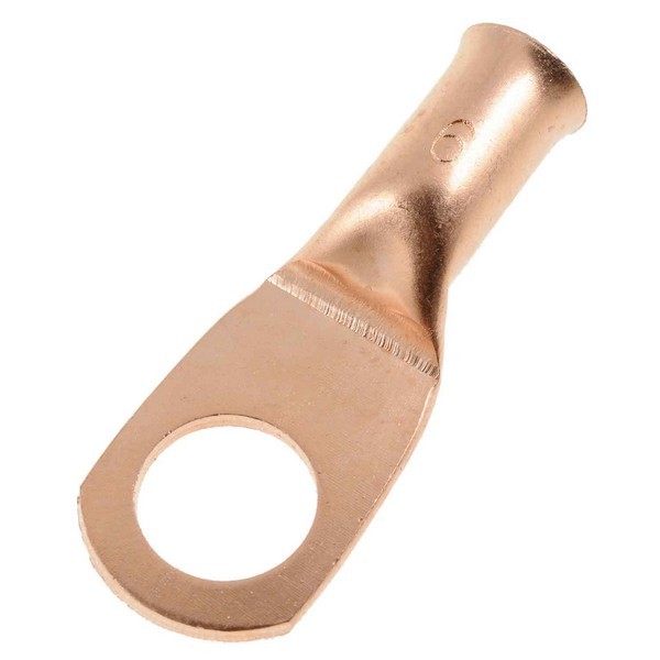 6 Gauge 3/8 In. Copper Ring Lug