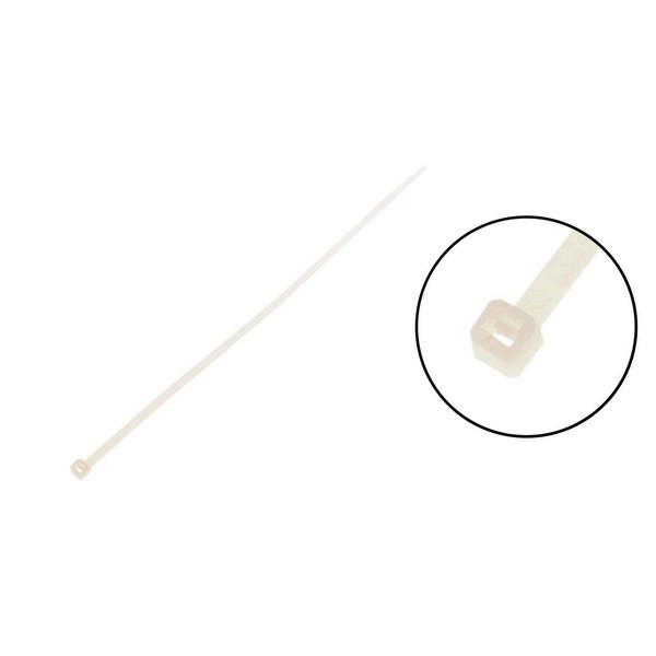 8 In. White Wire Ties