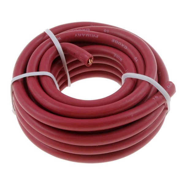10 Gauge Red Primary Wire- Card