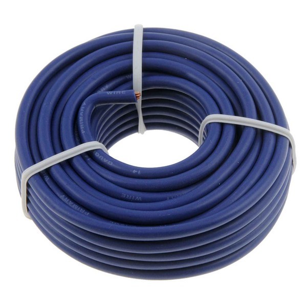 14 Gauge Blue Primary Wire- Card