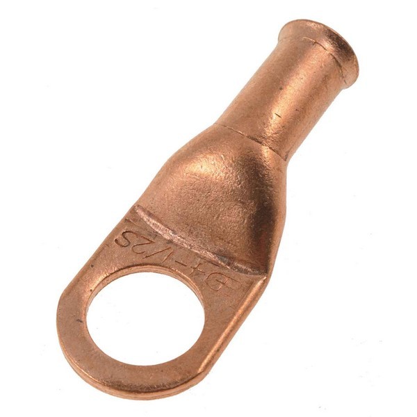 4 Gauge 1/2 In. Copper Ring Lugs