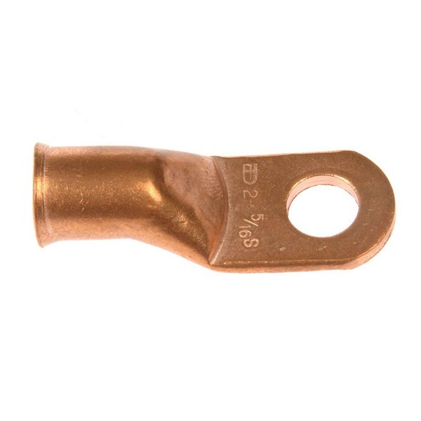 2 Gauge 5/16 In. Copper Ring Lugs