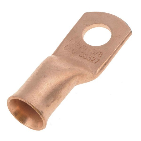 2/0 Gauge 3/8 In. Copper Ring Lugs