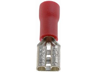 22-18 Gauge Female Disconnect, .187 In., Red