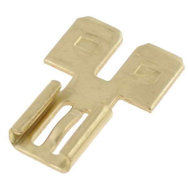 22-18 Gauge Male Double Disconnect, .250 In., Red