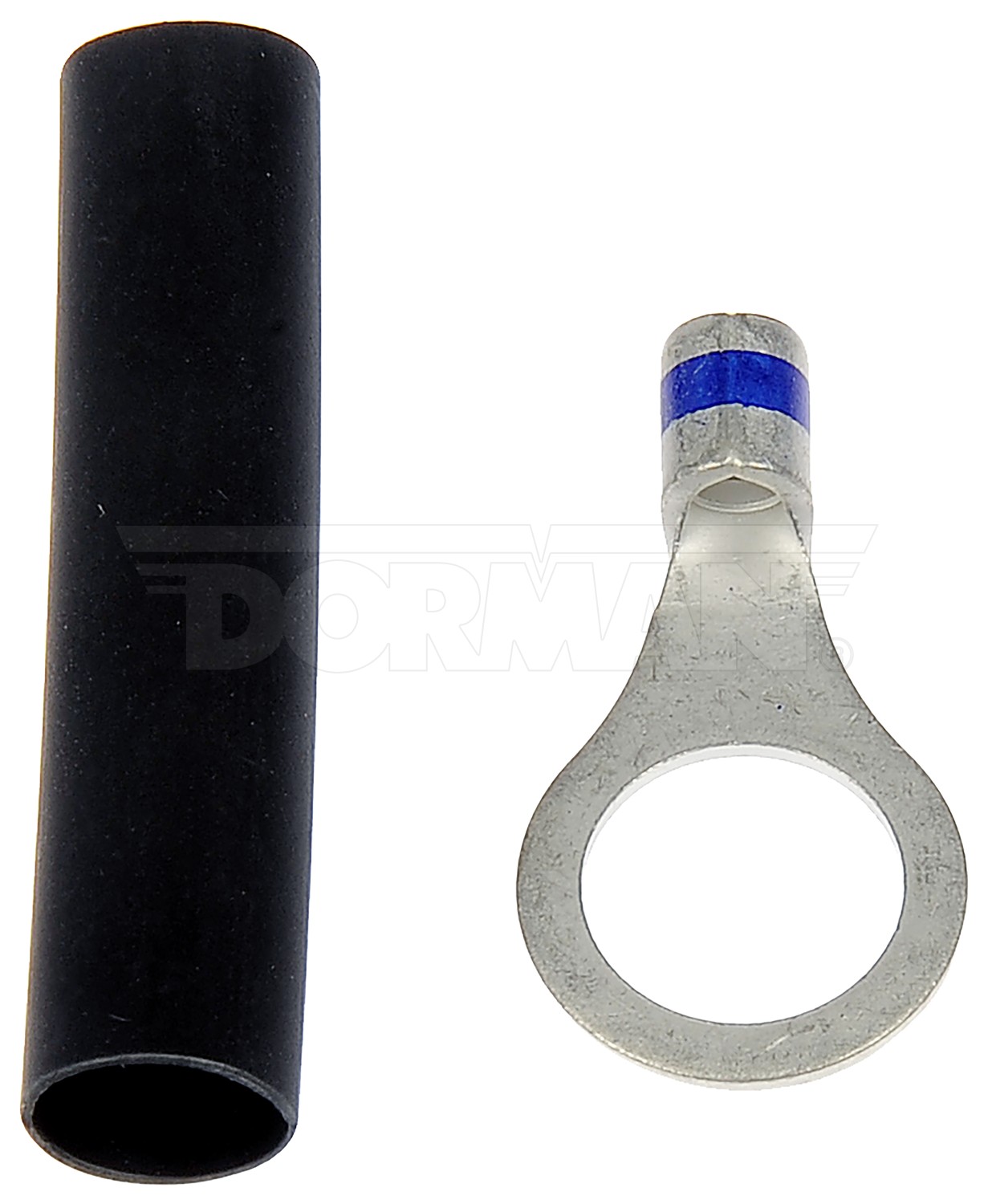 Builders Series Uninsulated 14-16GA 5/16 In. Ring Spade With Heat Shrink Tubing