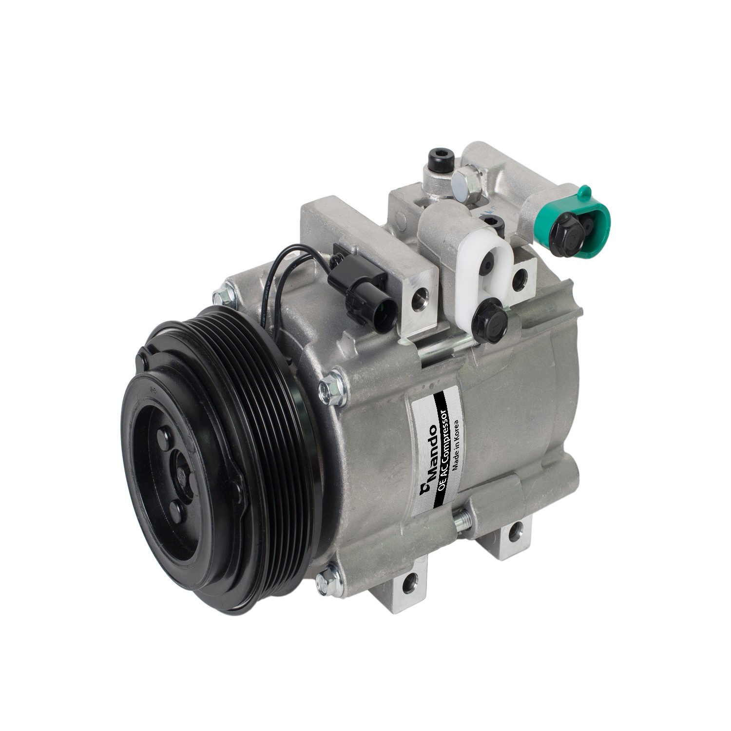 New OE AC Compressor w/ Clutch & Pre-filled Oil, Direct Replacement