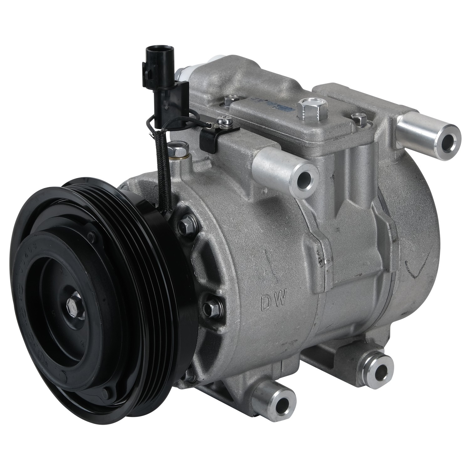 New OE AC Compressor w/ Clutch & Pre-filled Oil, Direct Replacement