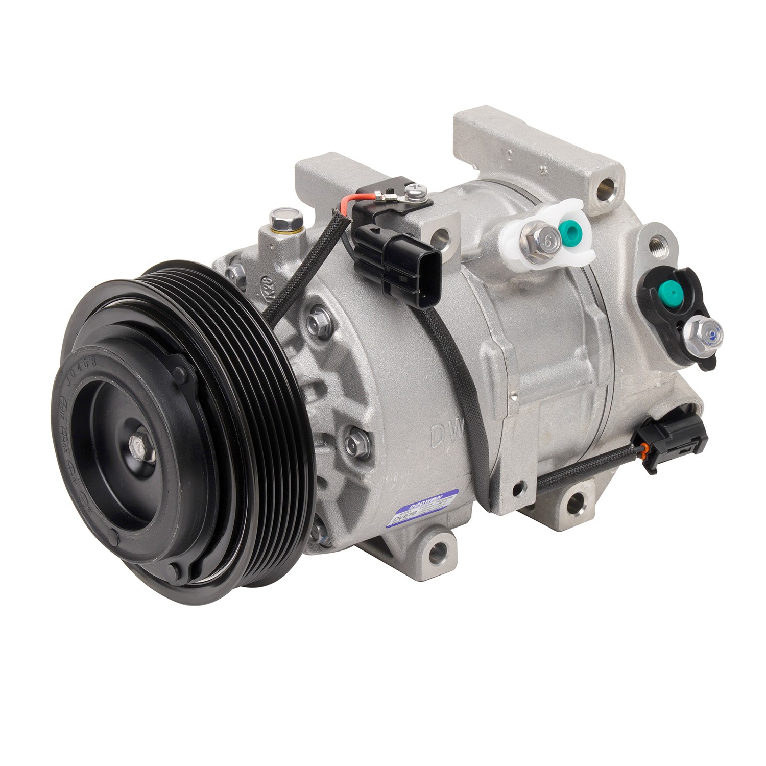 New OE AC Compressor w/ Clutch & Pre-filled Oil, Direct Replacement