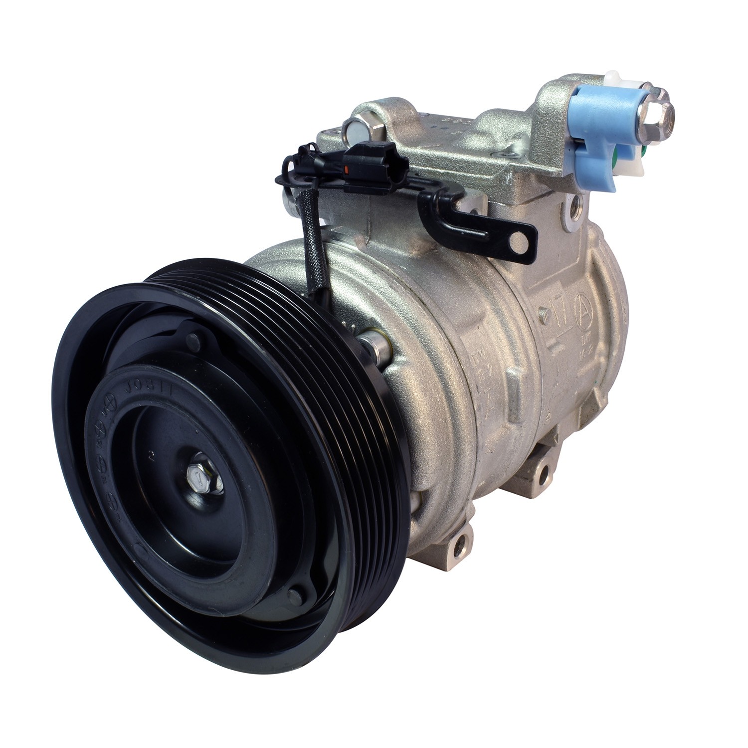 New OE AC Compressor w/ Clutch & Pre-filled Oil, Direct Replacement