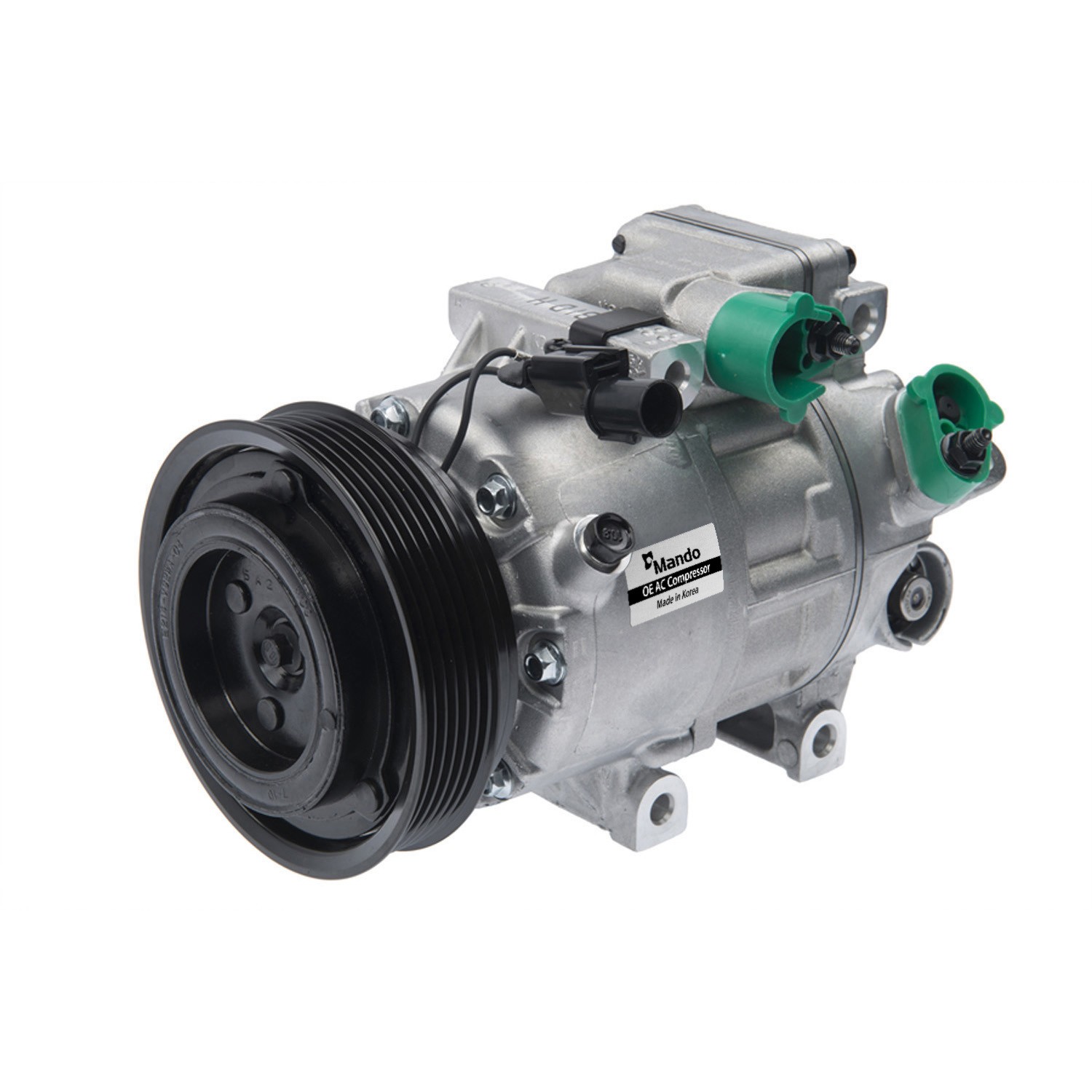 New OE AC Compressor w/ Clutch & Pre-filled Oil, Direct Replacement