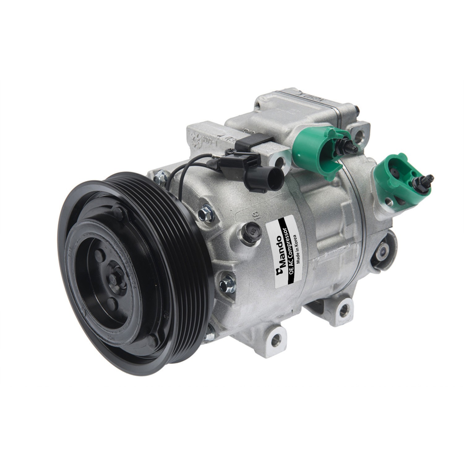 New OE AC Compressor w/ Clutch & Pre-filled Oil, Direct Replacement