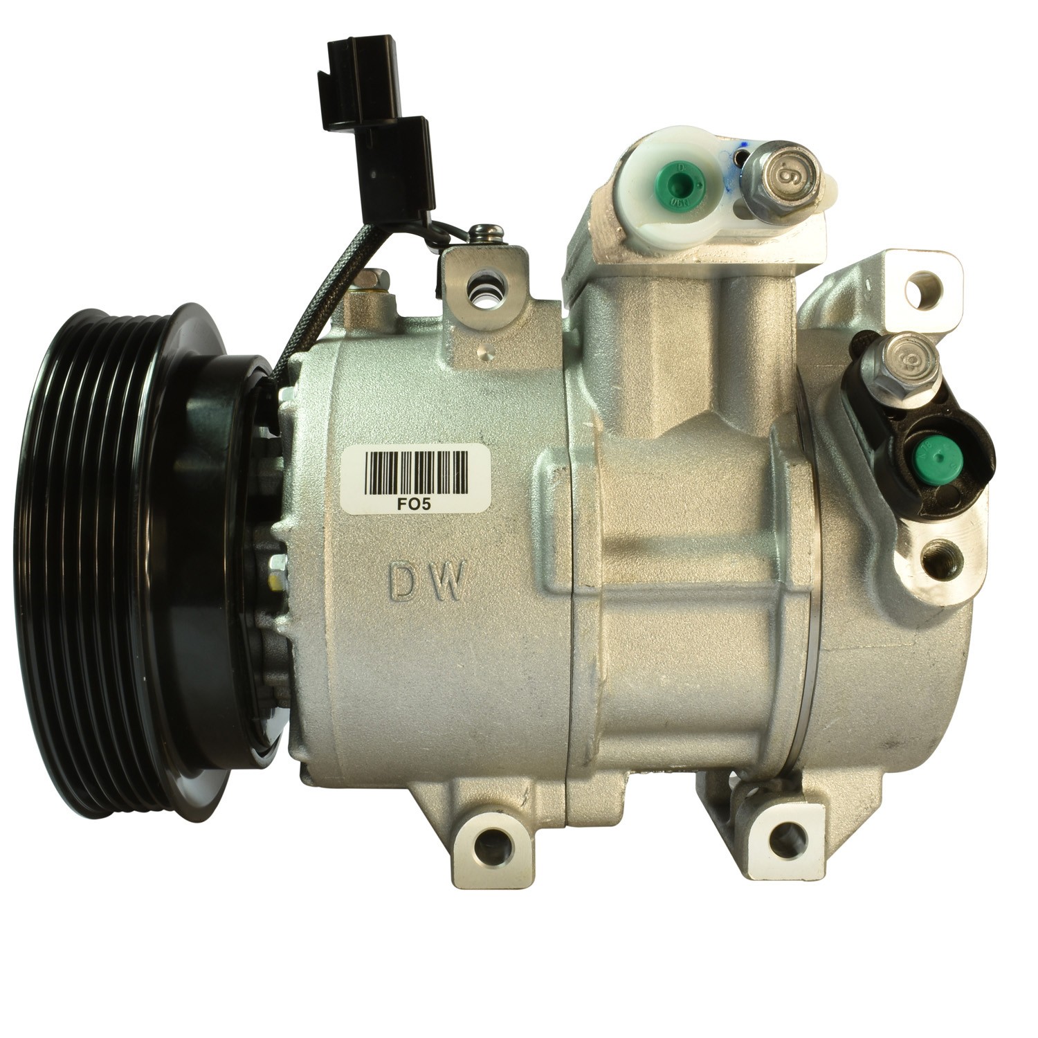 New OE AC Compressor w/ Clutch & Pre-filled Oil, Direct Replacement