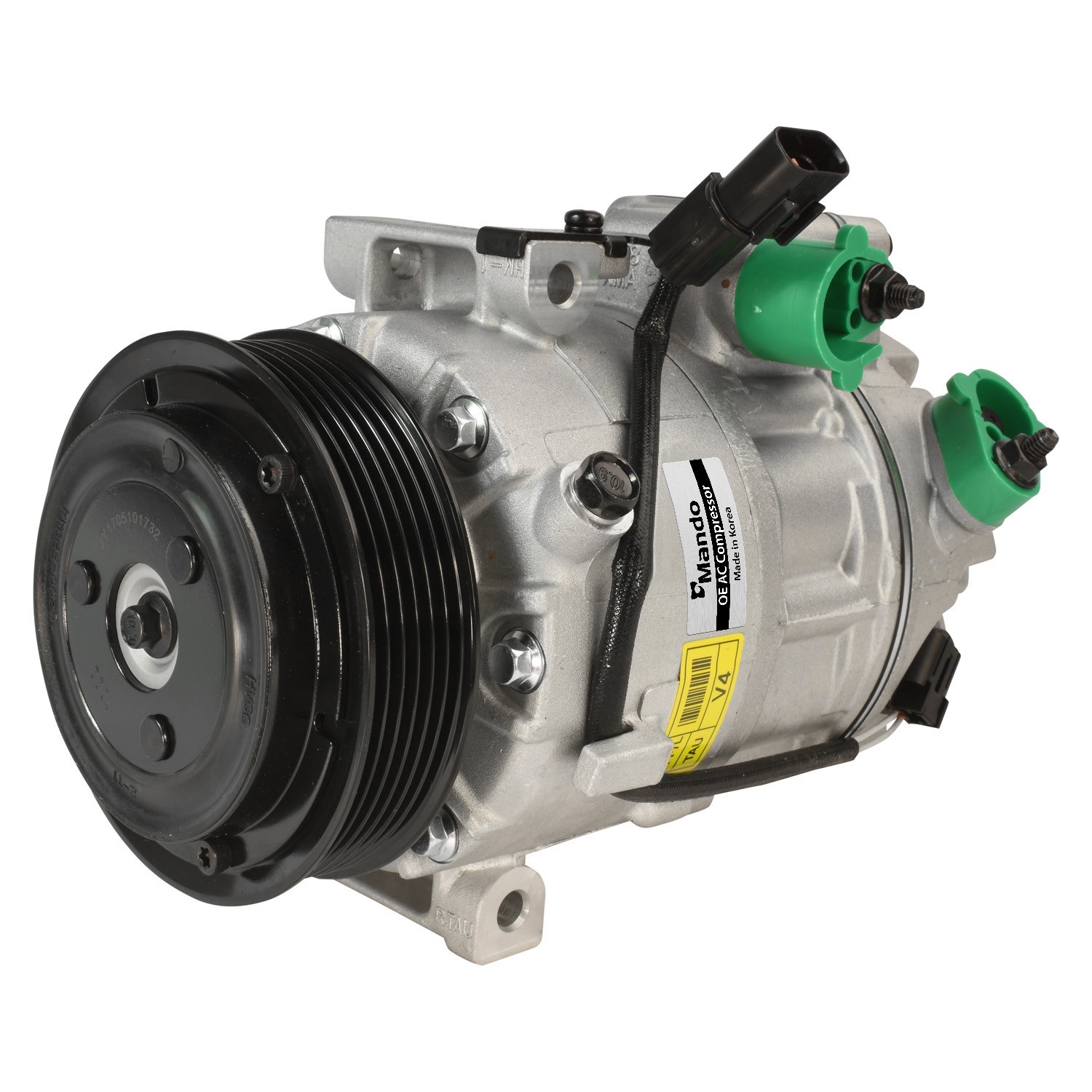 New OE AC Compressor w/ Clutch & Pre-filled Oil, Direct Replacement