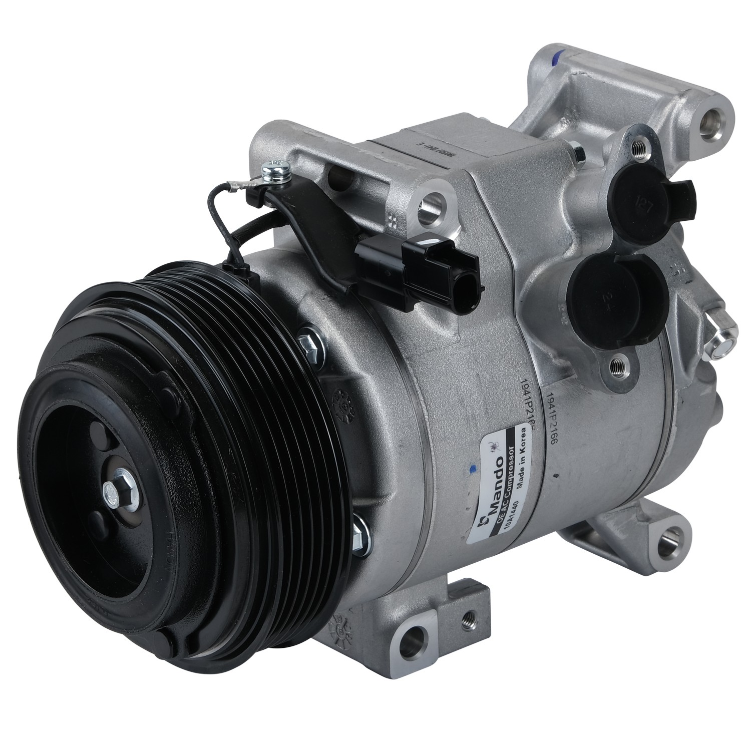 New OE AC Compressor w/ Clutch & Pre-filled Oil, Direct Replacement
