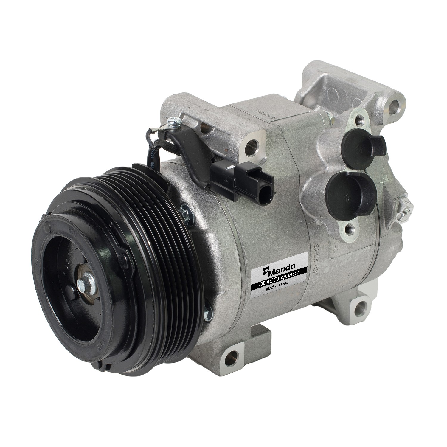 New OE AC Compressor w/ Clutch & Pre-filled Oil, Direct Replacement