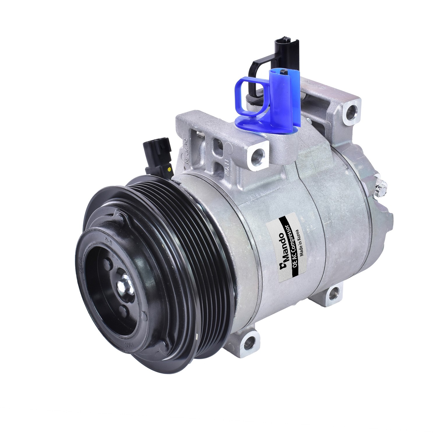 New OE AC Compressor w/ Clutch & Pre-filled Oil, Direct Replacement