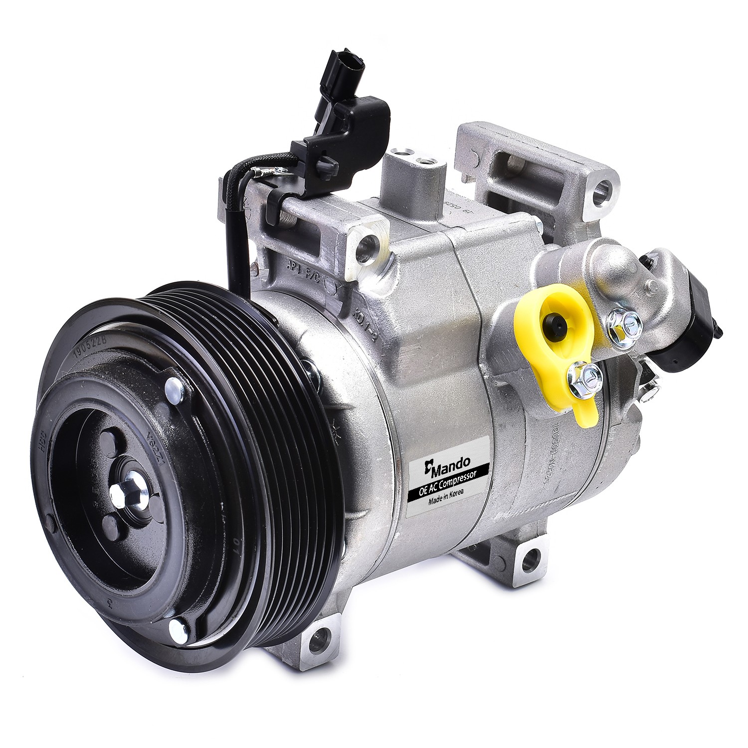 New OE AC Compressor w/ Clutch & Pre-filled Oil, Direct Replacement