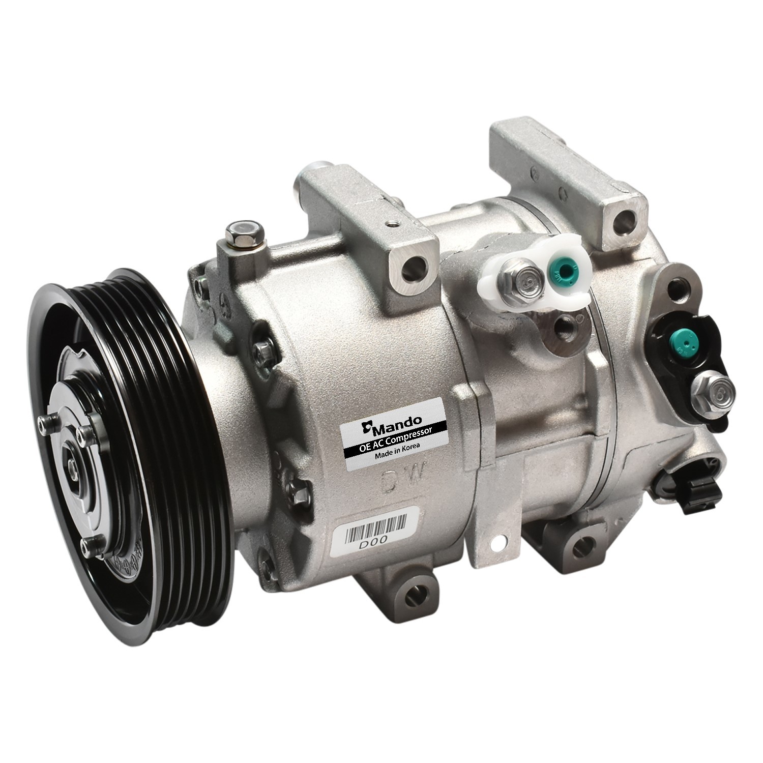 New OE AC Compressor w/ Clutch & Pre-filled Oil, Direct Replacement
