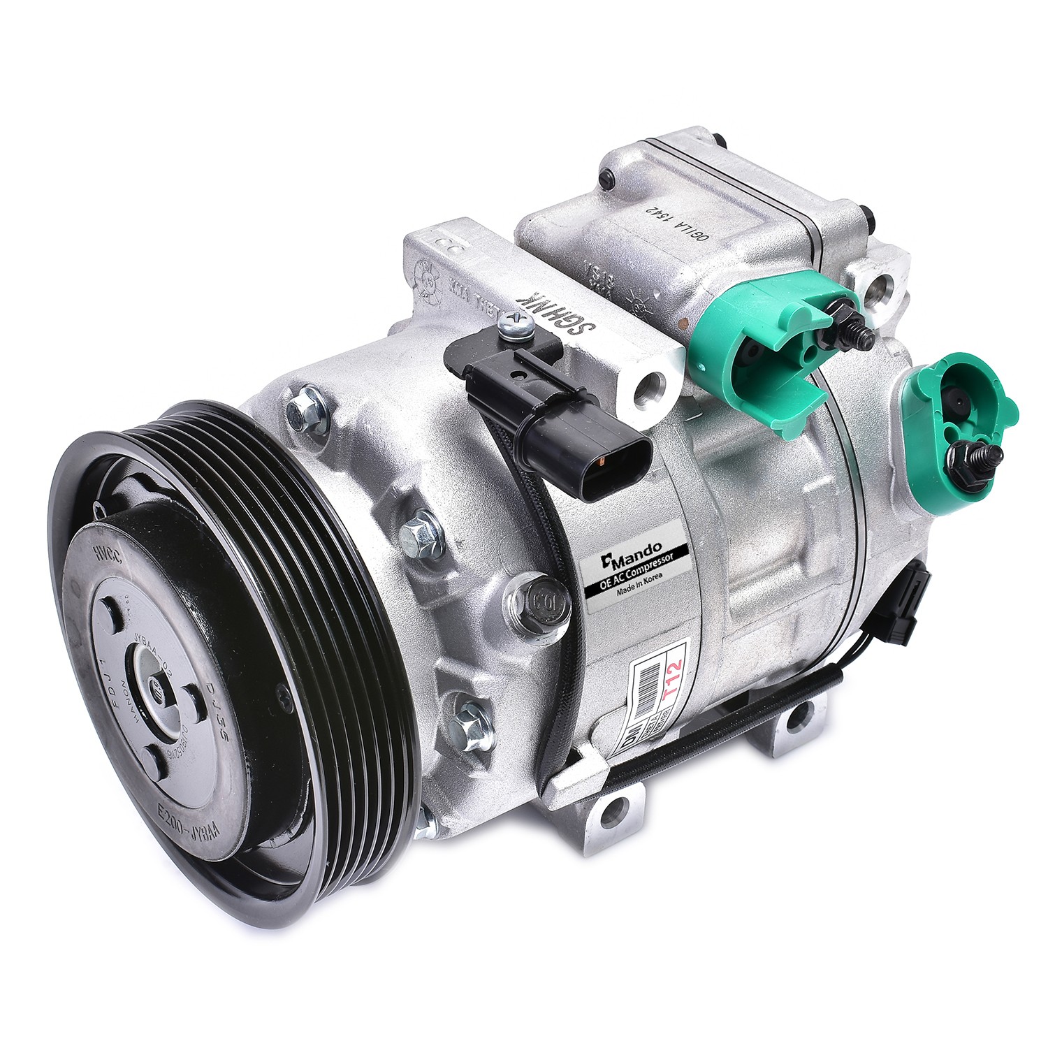 New OE AC Compressor w/ Clutch & Pre-filled Oil, Direct Replacement