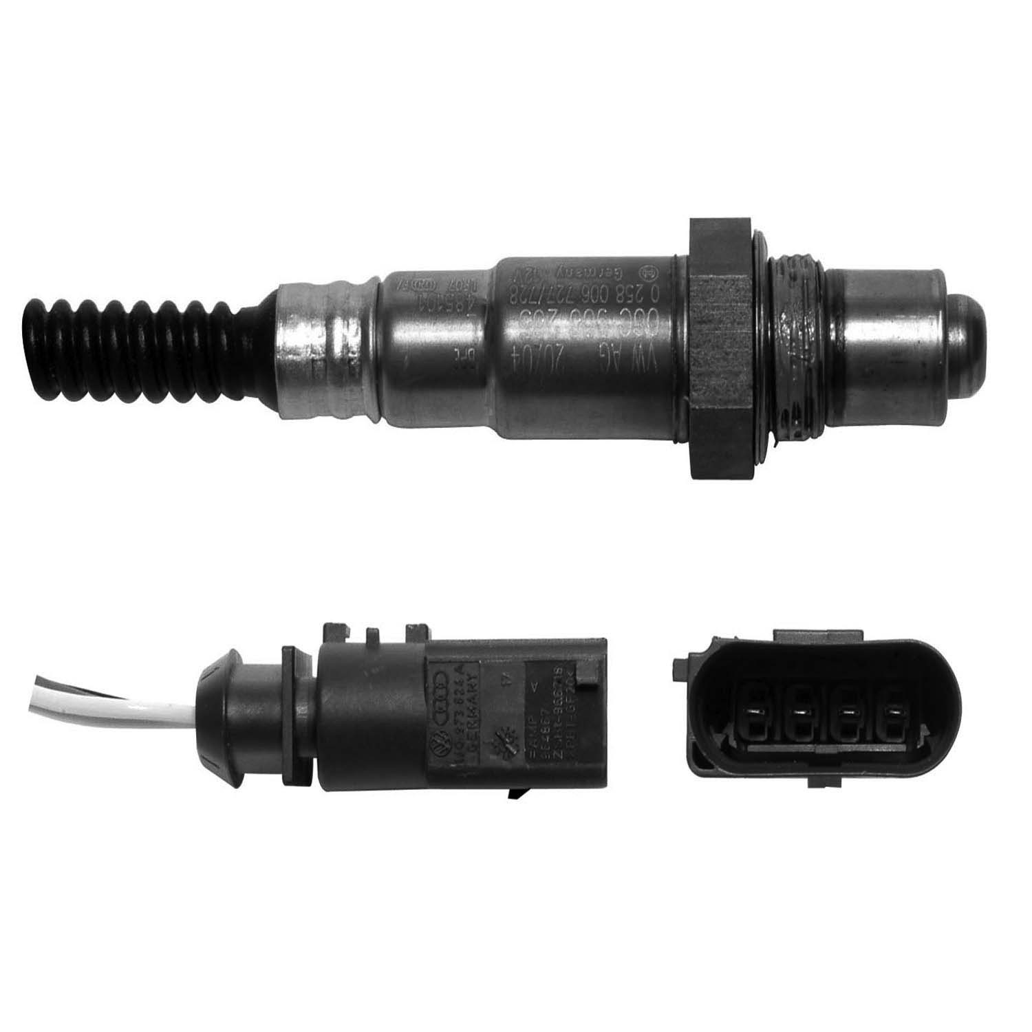 Oxygen Sensor 4 Wire, Direct Fit, Heated, Wire Length: 24.61