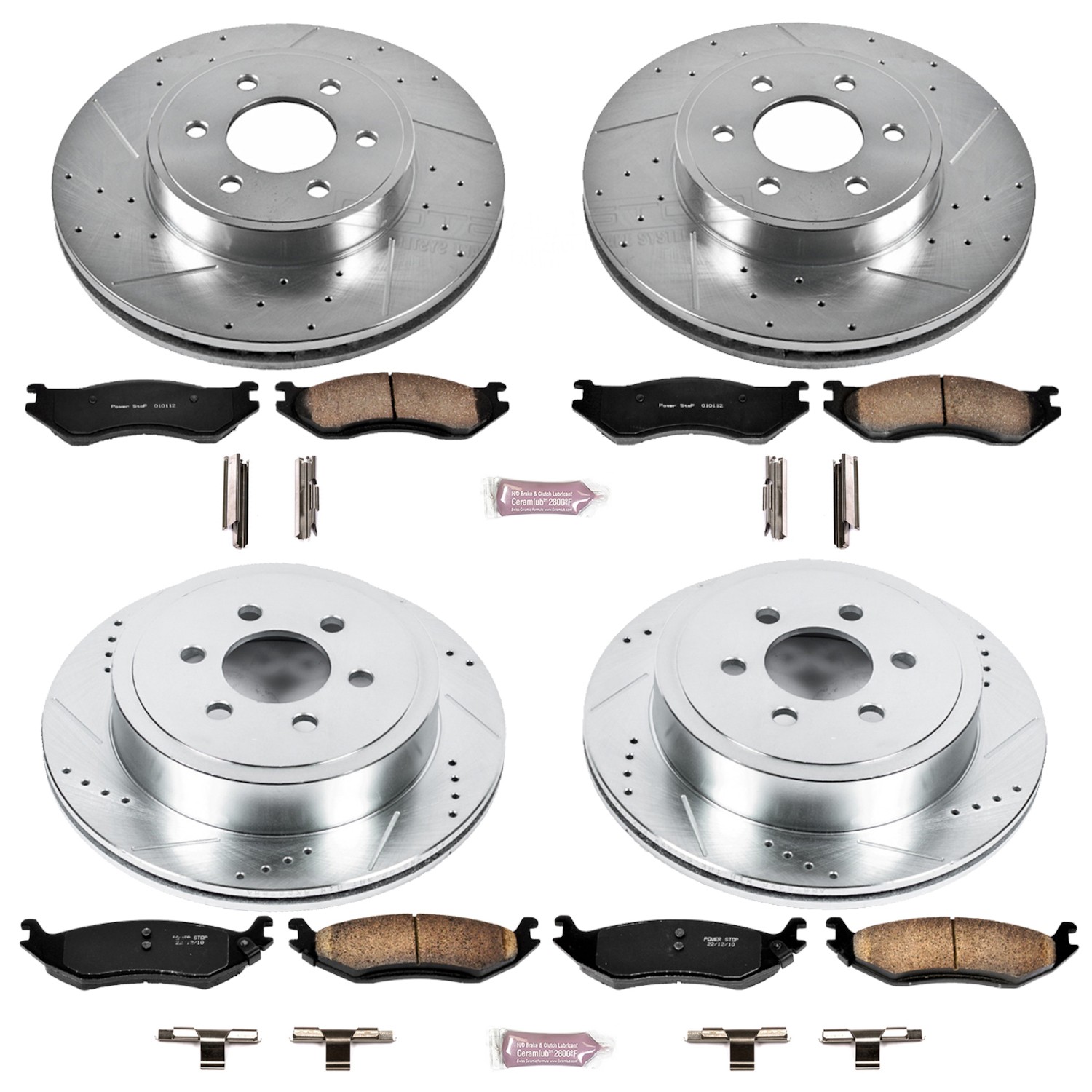 Z23 Daily Driver Carbon-Fiber Ceramic Brake Pad and Drilled & Slotted Rotor Kit