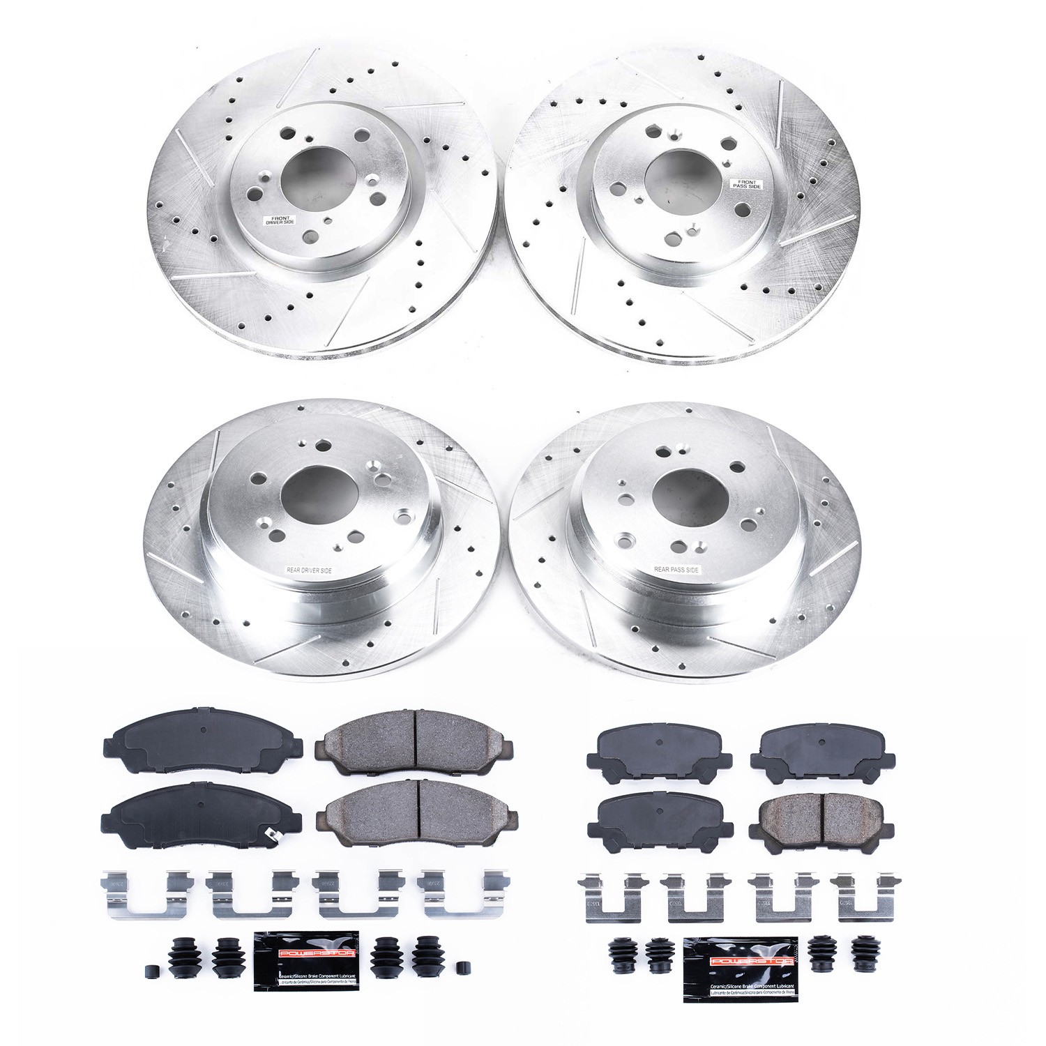 Z23 Daily Driver Carbon-Fiber Ceramic Brake Pad and Drilled & Slotted Rotor Kit