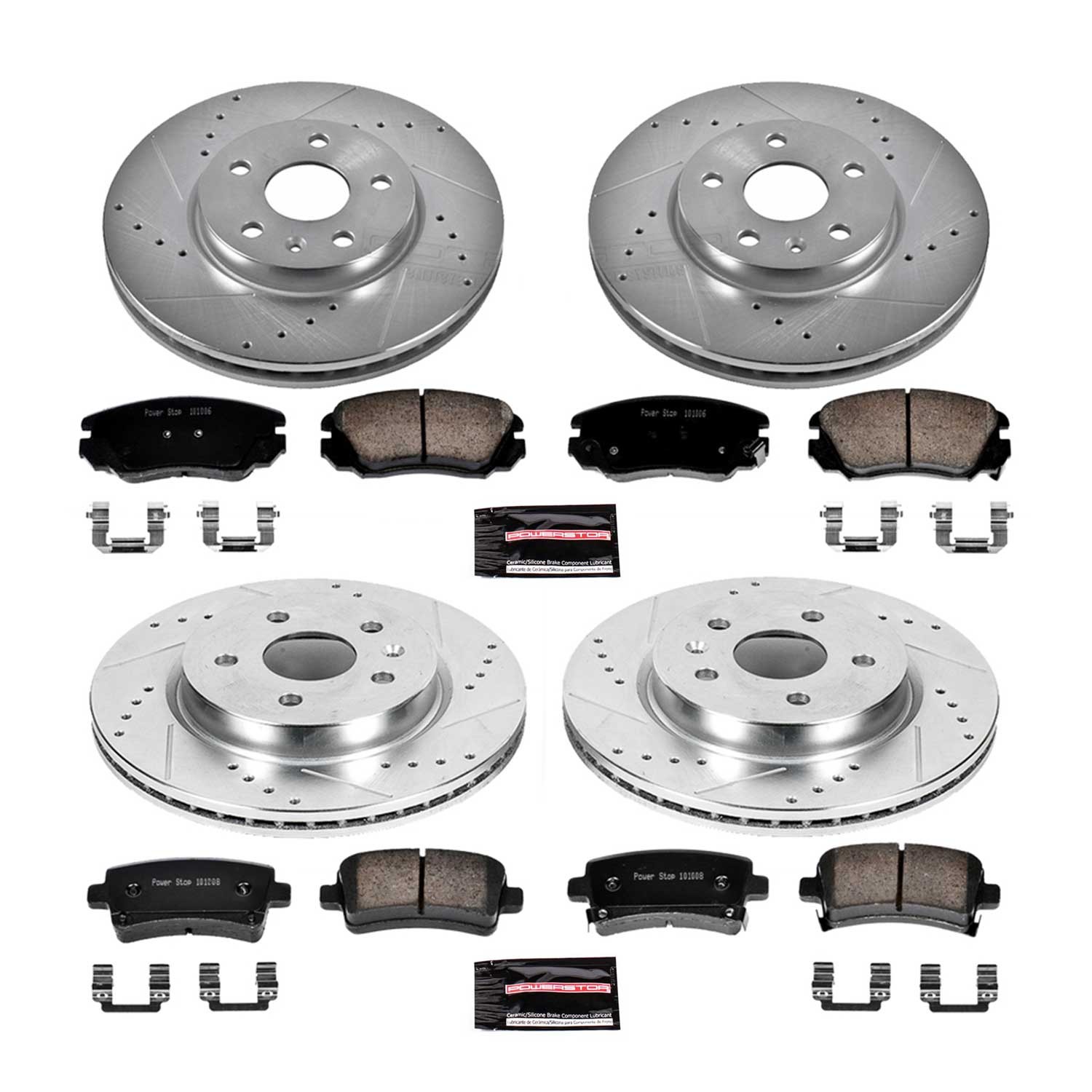 Z23 Daily Driver Carbon-Fiber Ceramic Brake Pad and Drilled & Slotted Rotor Kit